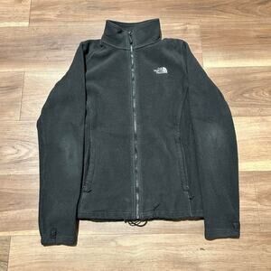 The North Face Women’s Full Zip Black Fleece Jacket Size M Excellent